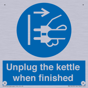 Unplug the kettle when finished